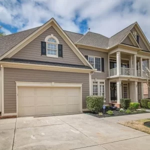 Modern house with garage and porch