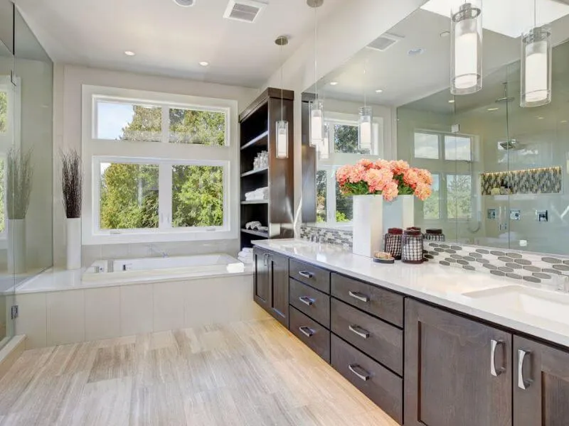 Why Baby Boomers Are Choosing to Age in Place Instead of Selling Their Homes 4 Modern, stylish bathroom designed for aging in place