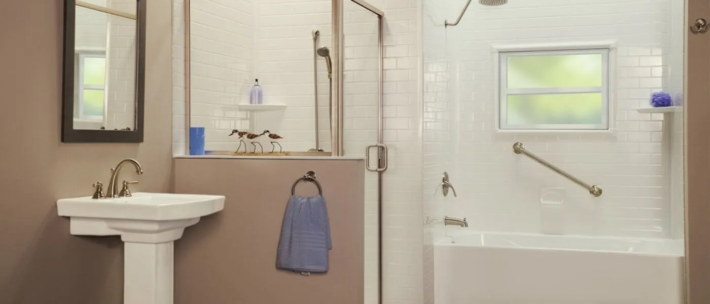 Bathroom Remodeling 8 Modernized bathroom designed to support aging in place